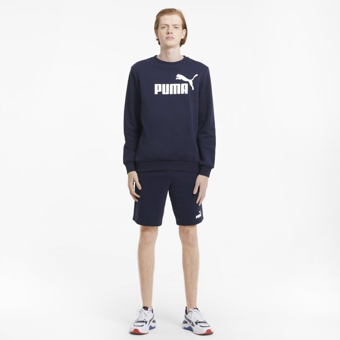 Essentials Stor Logo Herregenser Peacoat Puma På Salg
