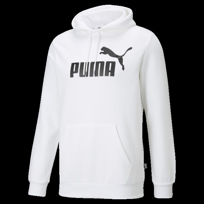 Essentials Stor Logo Hettegenser For Menn Hvit Puma På Salg