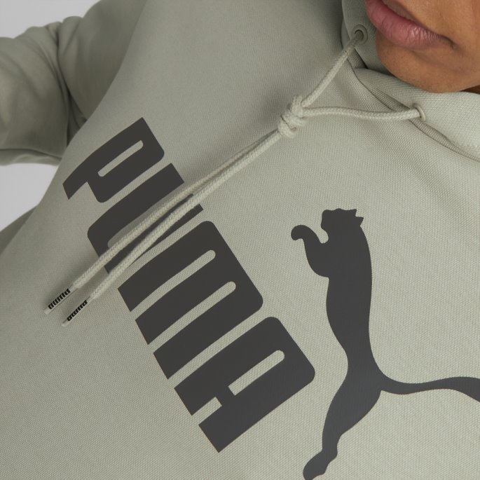 Essentials Stor Logo Hettegenser For Menn Puma På Salg Smågrå