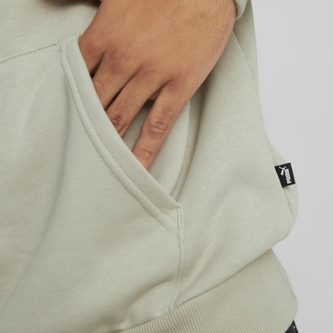 Essentials Stor Logo Hettegenser For Menn Puma På Salg Smågrå