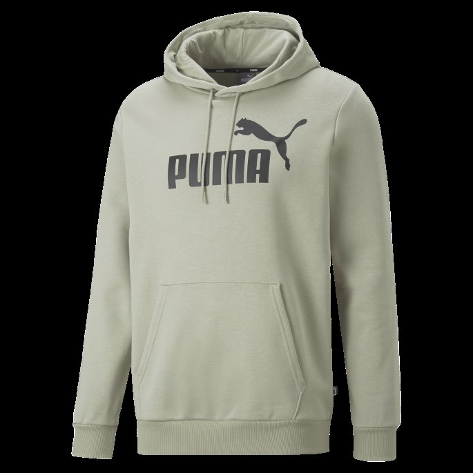 Essentials Stor Logo Hettegenser For Menn Puma På Salg Smågrå