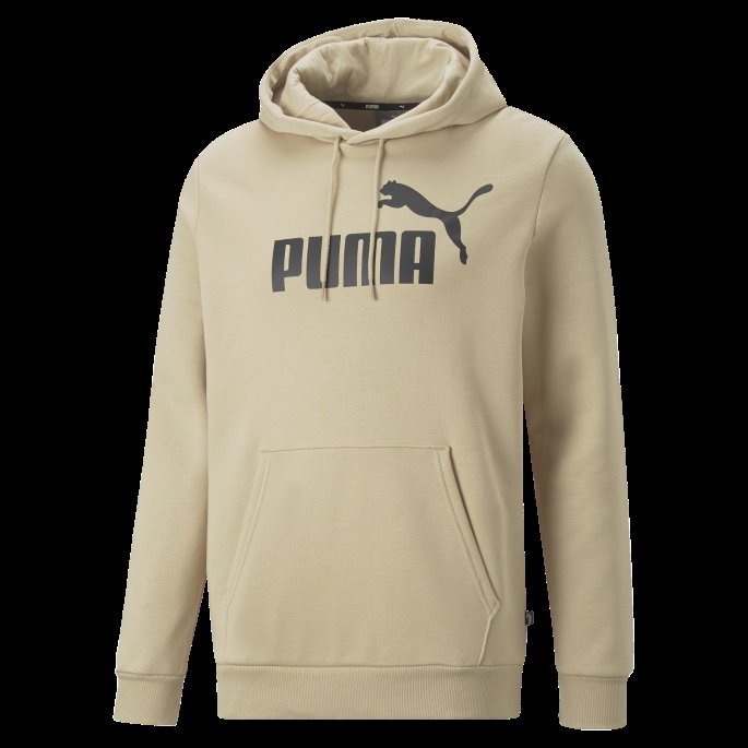 Essentials Stor Logo Hettegenser For Menn Puma På Tilbud Lett Sand