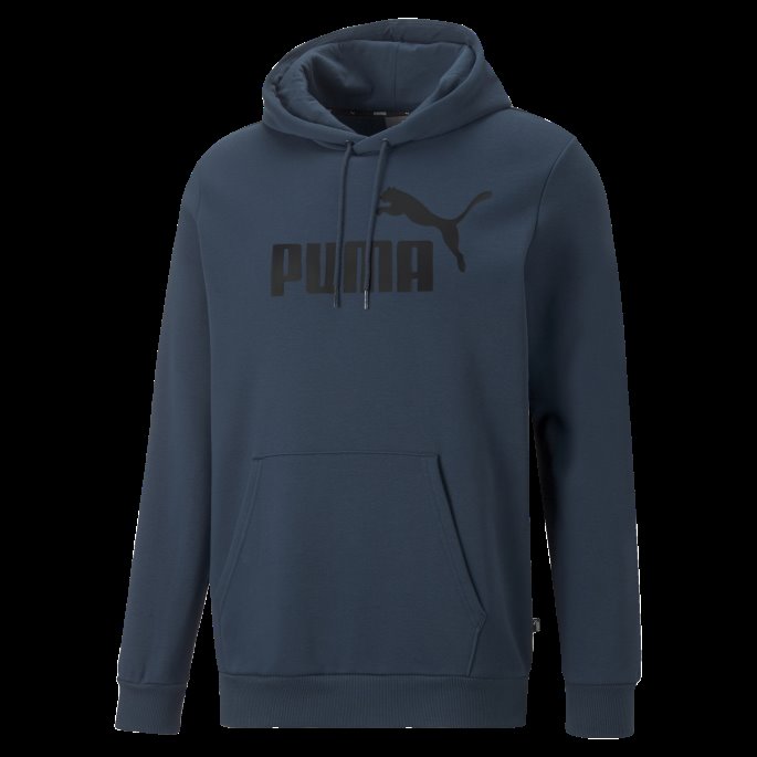 Essentials Stor Logo Hettegenser For Menn Marineblå Puma På Salg