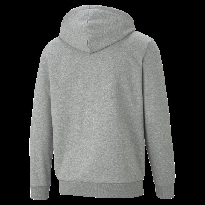 Essentials Stor Logo Hettegenser Med Full Glidelås Mellomgrå Lyng Puma På Salg
