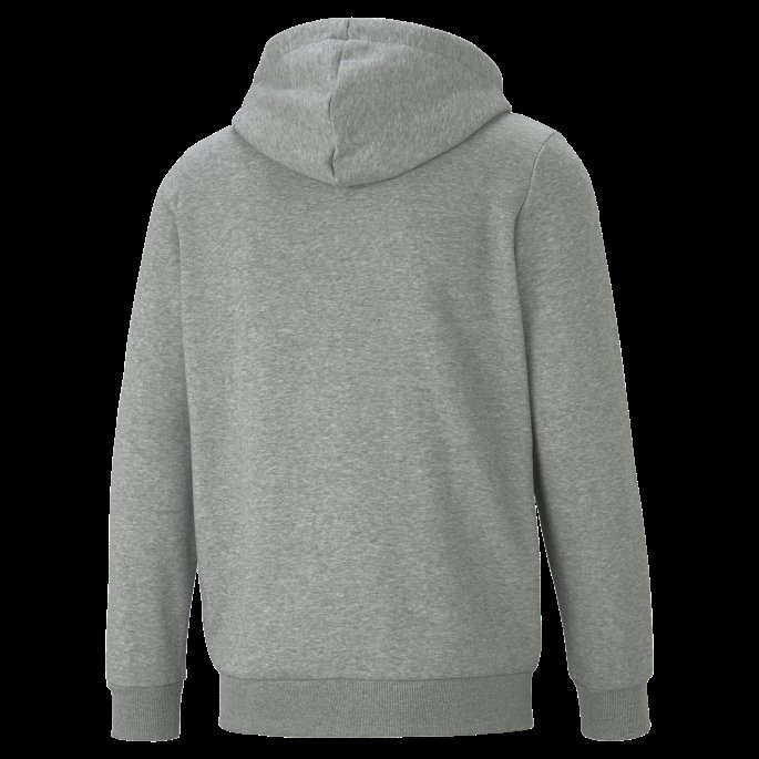 Essentials Full-zip Logo Hettegenser For Menn Mellomgrå Lyng Puma På Salg