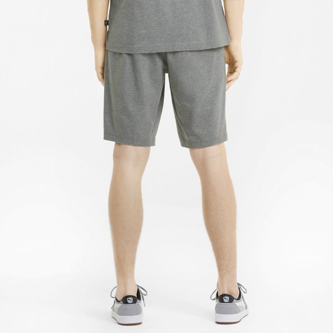 Puma På Tilbud Mellomgrå Lyng Essensielle Jersey Shorts For Menn