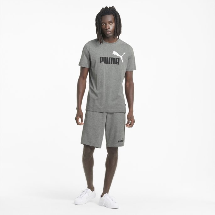 Puma På Tilbud Mellomgrå Lyng Essensielle Shorts For Menn