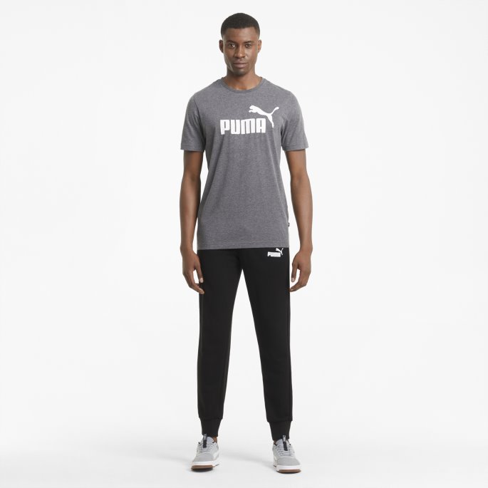 Puma På Tilbud Essensielle Logo Joggebukser For Menn Svart