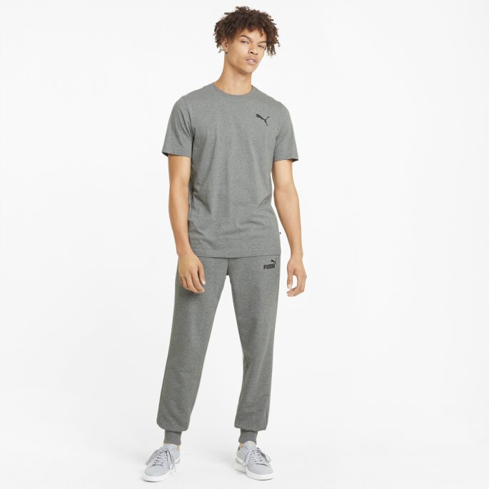 Medium Grå Lyng Essensielle Logo Joggebukser For Menn Puma På Salg