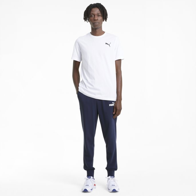 Puma På Tilbud Peacoat Essentials Logo Joggebukser For Menn