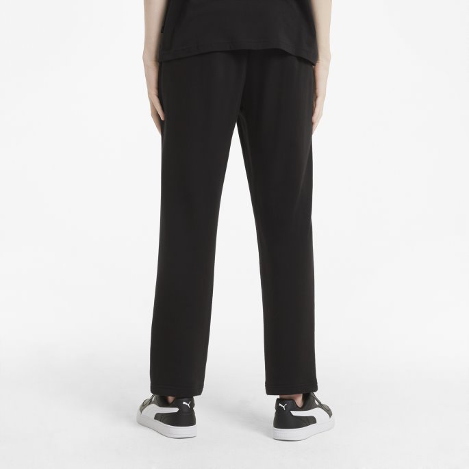 Svart Puma På Tilbud Essensielle Logo Joggebukser For Menn