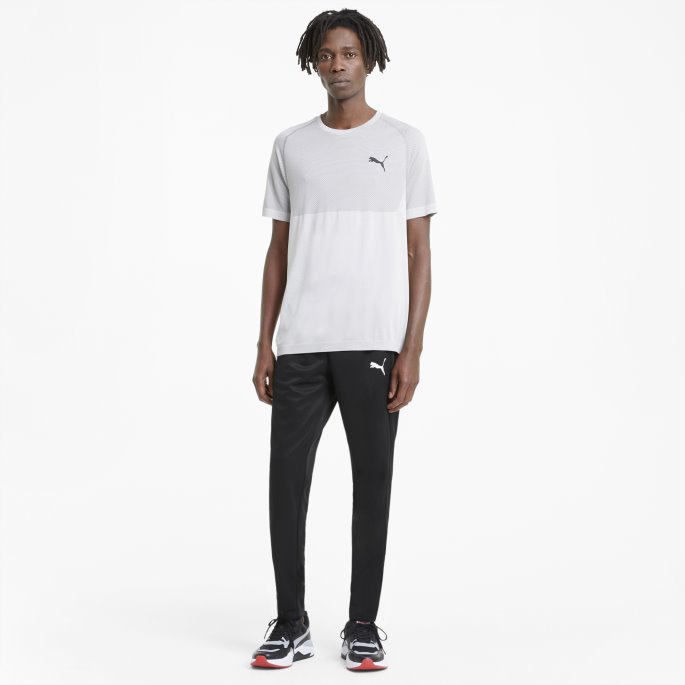 Puma På Tilbud Svart Aktiv Tricot Joggebukse For Menn