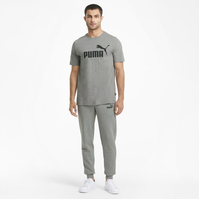 Puma På Tilbud Mellomgrå Lyng Essensielle Slanke Herrebukser