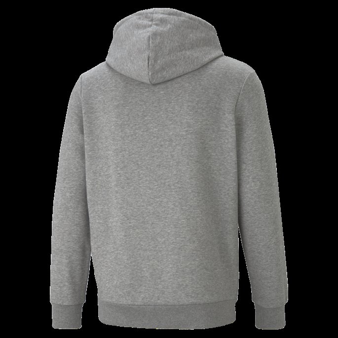 Puma På Tilbud Nødvendigheter+ Tofarget Stor Logo Hettegenser For Menn Mellomgrå Lyng