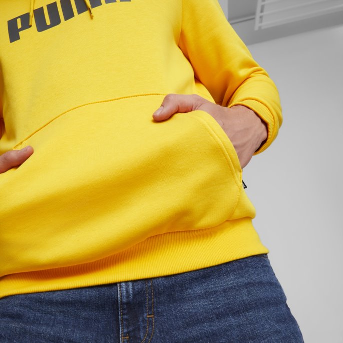 Essentials+ Tofarget Hettegenser Med Stor Logo For Menn Puma På Tilbud Mandarin