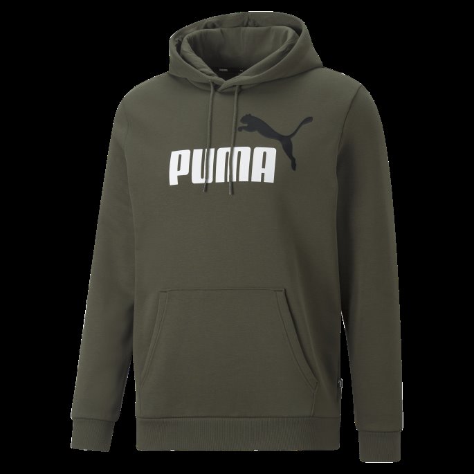 Forest Night Puma På Tilbud Nødvendighet+ Tofarget Hettegenser For Menn Med Stor Logo