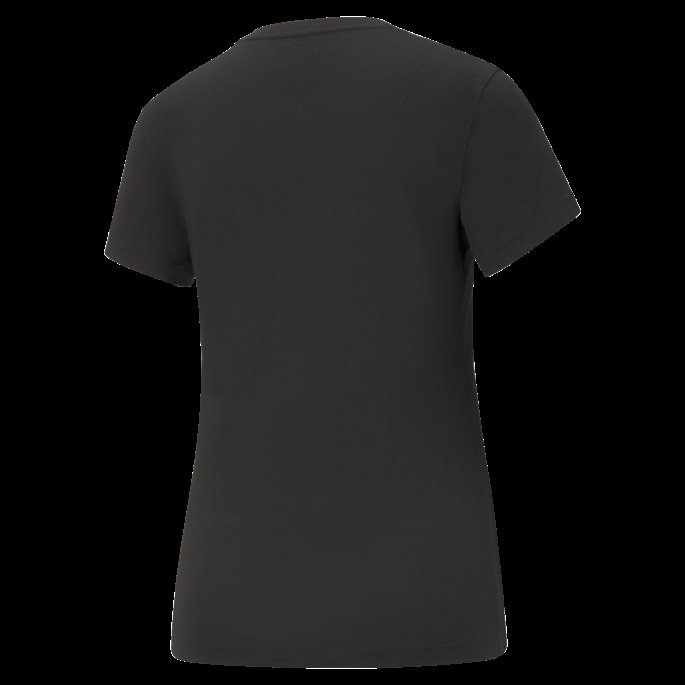 Puma På Tilbud Svart Essentials Logo Dame T-skjorte