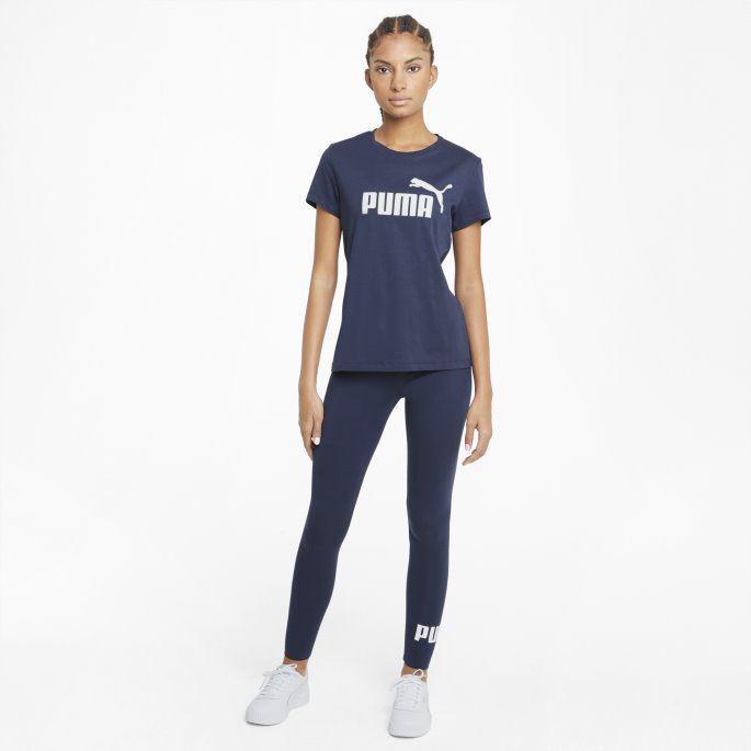 Puma På Salg Nødvendigheter Logo T-skjorte For Damer