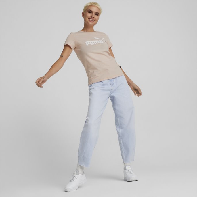 Puma På Tilbud Rose Quartz Essentials Logo Damet-skjorte