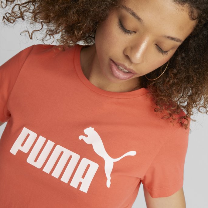 Lakse Puma På Salg Nødvendigheter Logo Dame T-skjorte