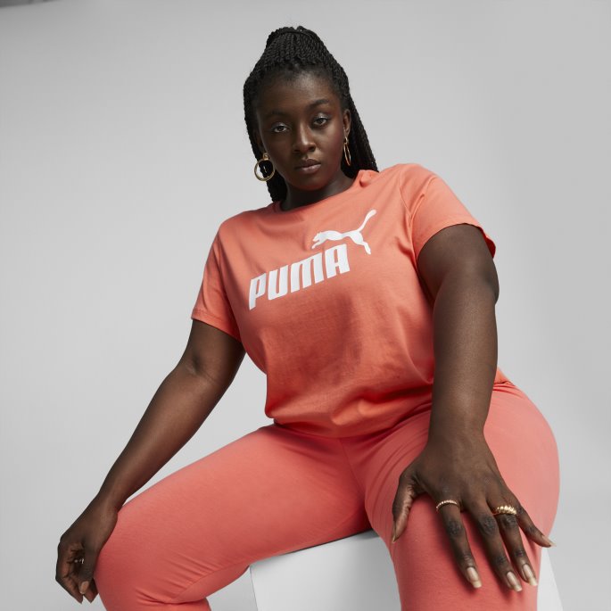 Lakse Puma På Salg Nødvendigheter Logo Dame T-skjorte