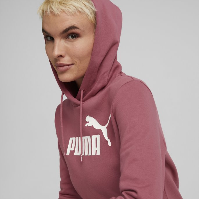 Essentials Logo Fl Dame Hettegenser Puma På Tilbud Støvete Orkidé