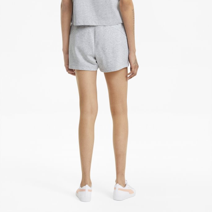 Essentials Sweatshorts For Kvinner Lysegrå Lyng Puma På Tilbud