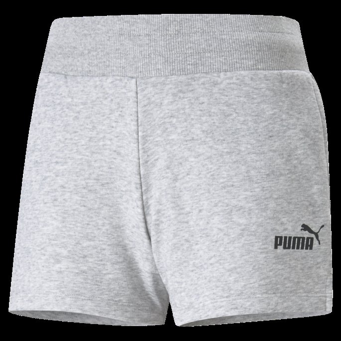 Lys Grå Lyng Essensielle Sweatshorts For Kvinner Puma På Tilbud