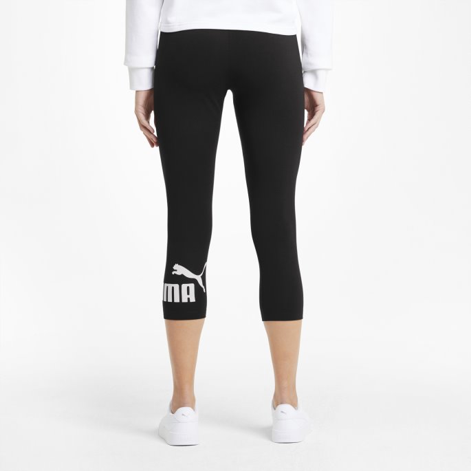Svart Puma På Tilbud Essensielle Logo 3-4 Dameleggings