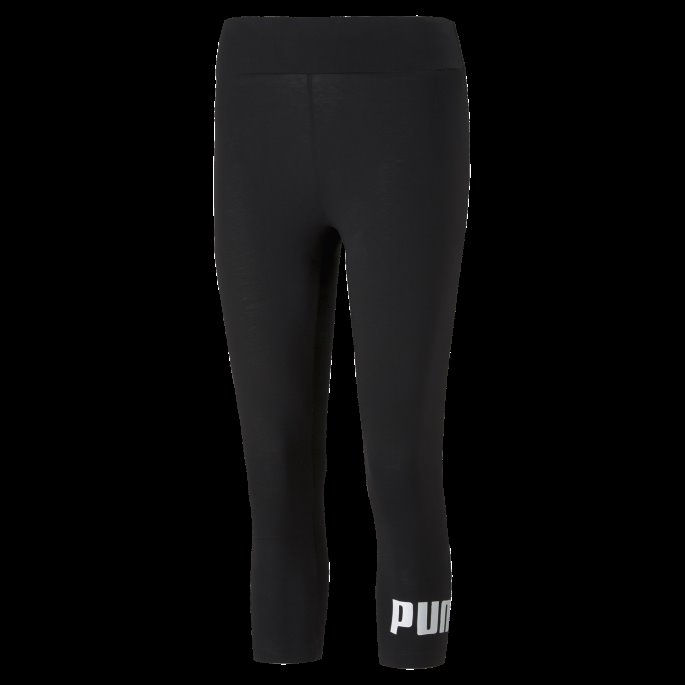 Svart Puma På Tilbud Essensielle Logo 3-4 Dameleggings