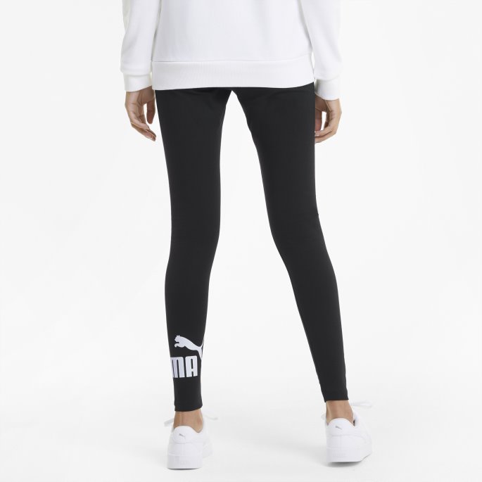 Essentials Logo Dameleggings Puma På Tilbud Svart