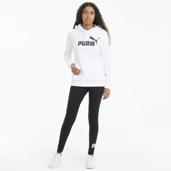 Essentials Logo Dameleggings Puma På Tilbud Svart