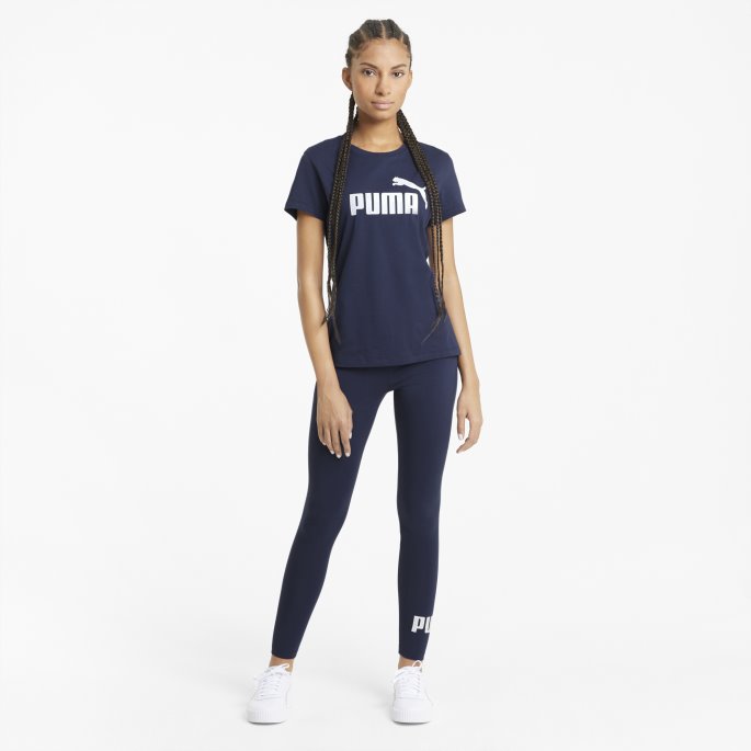 Essentials Logo Dameleggings Peacoat Puma På Salg