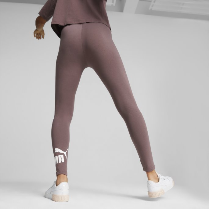 Puma På Salg Nødvendigheter Logo Dameleggings Støvete Plomme