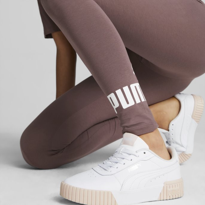 Dusty Plum Essentials Logo Dameleggings Puma På Salg