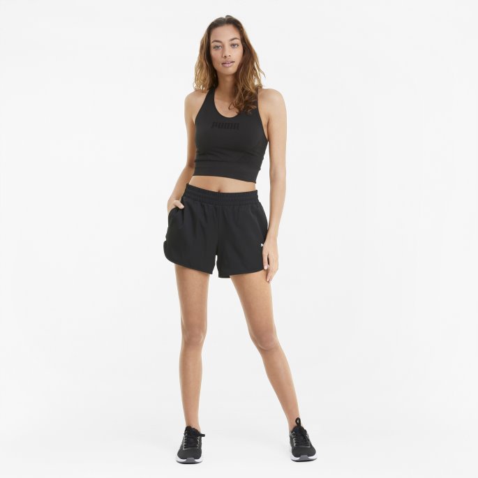 Aktiv Vevd Dameshorts Svart Puma På Salg