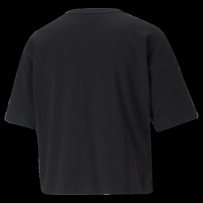 Black Essentials Logo Cropped Damet-skjorte Puma På Salg
