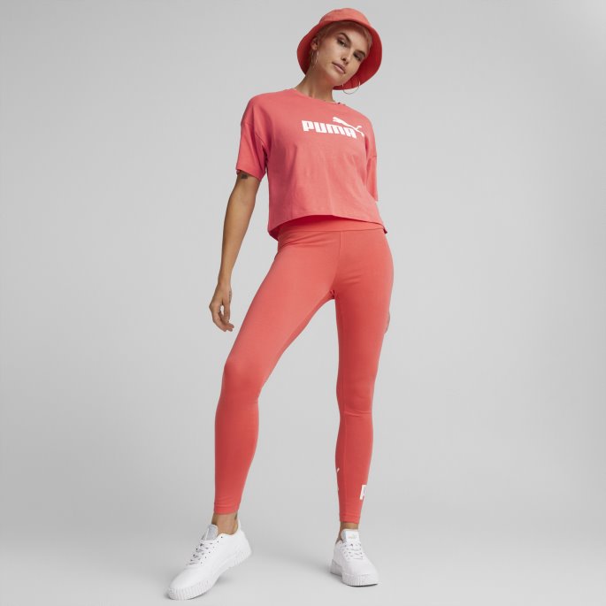 Lakse Puma På Salg Nødvendigheter Logo Cropped Dame T-skjorte