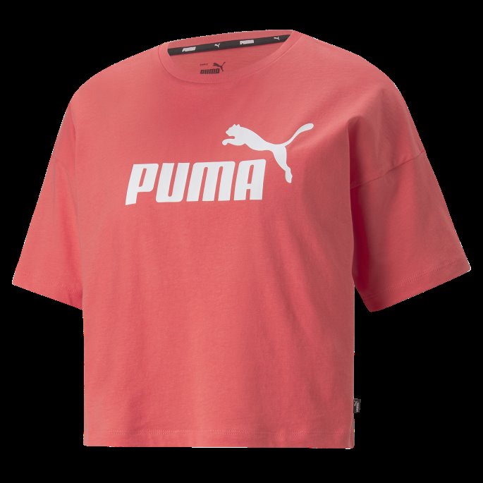 Lakse Puma På Salg Nødvendigheter Logo Cropped Dame T-skjorte