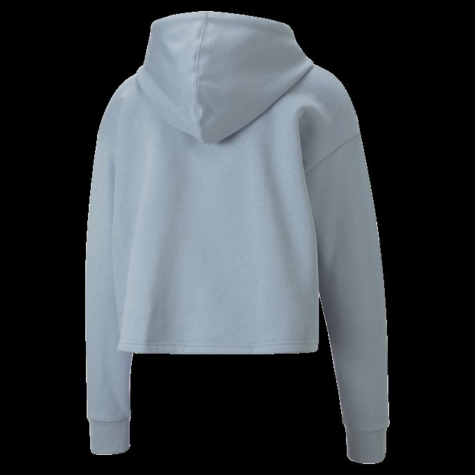 Blue Wash Essentials Cropped Logo Dame Hettegenser Puma På Salg
