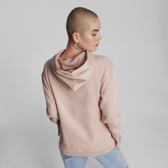 Essentials Logo Forlenget Hettegenser For Kvinner Rose Quartz Puma På Salg