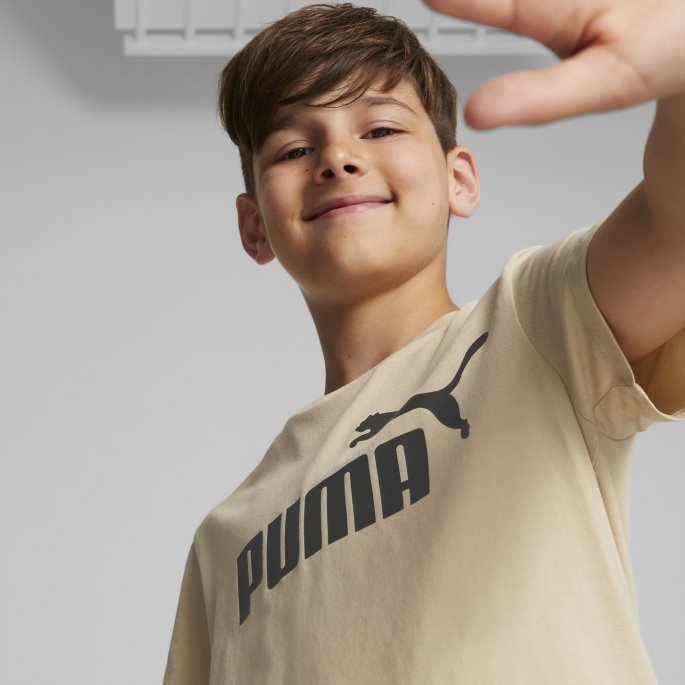 Lett Sand Puma På Salg Essensielle Logo Ungdomst-skjorte