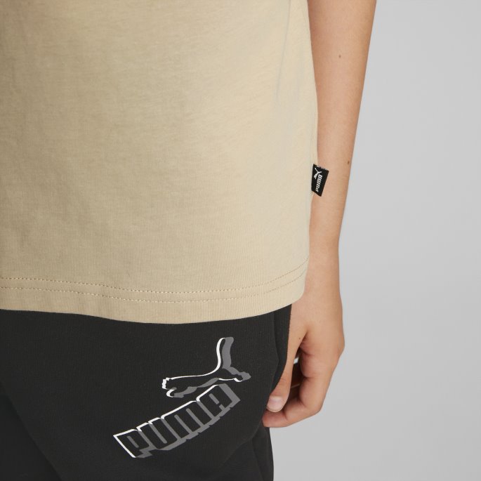 Lett Sand Puma På Salg Essensielle Logo Ungdomst-skjorte