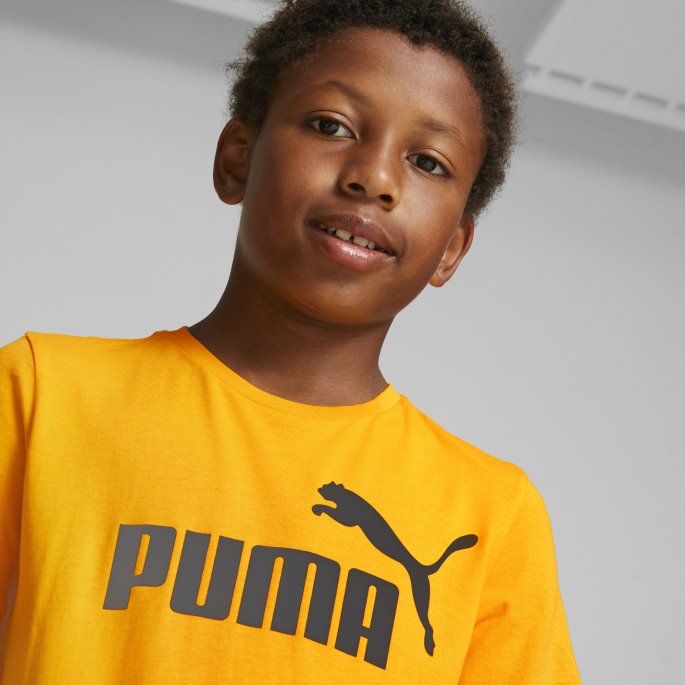 Essentials Logo Ungdomst-skjorte Puma På Salg Mandarin