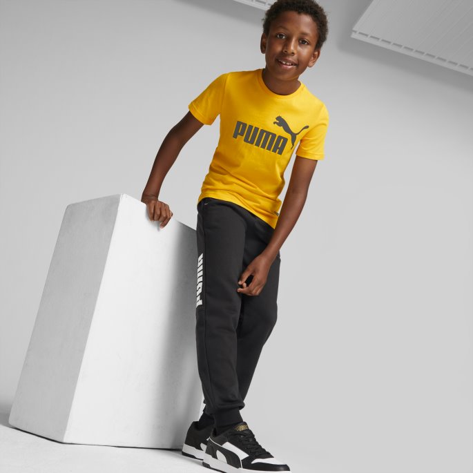 Essentials Logo Ungdomst-skjorte Puma På Salg Mandarin
