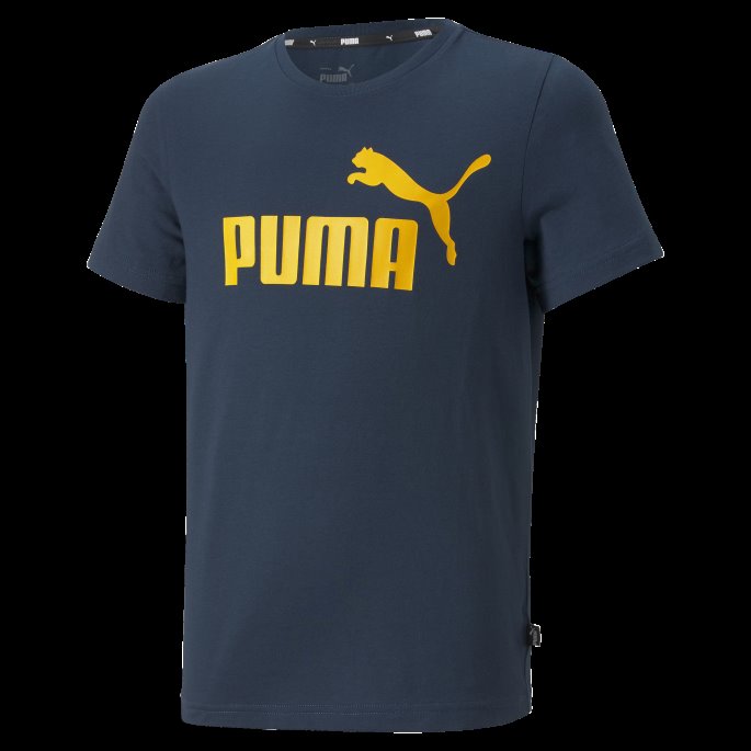 Marineblå Essentials Logo Ungdomst-skjorte Puma På Salg