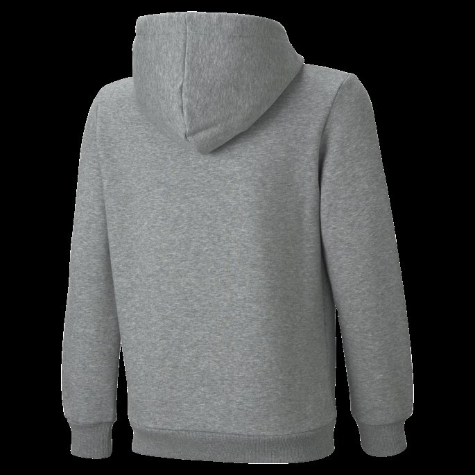 Mellomgrå Lyng Puma På Tilbud Nødvendig Hettegenser Med Stor Logo For Ungdom
