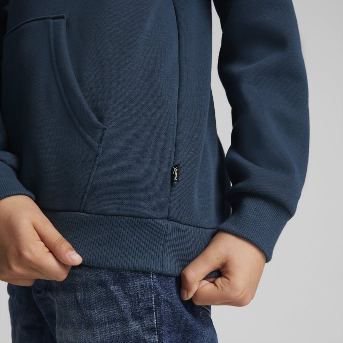 Marineblå Essentials Stor Logo Ungdomshettegenser Puma På Salg