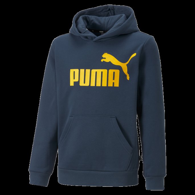 Marineblå Essentials Stor Logo Ungdomshettegenser Puma På Salg