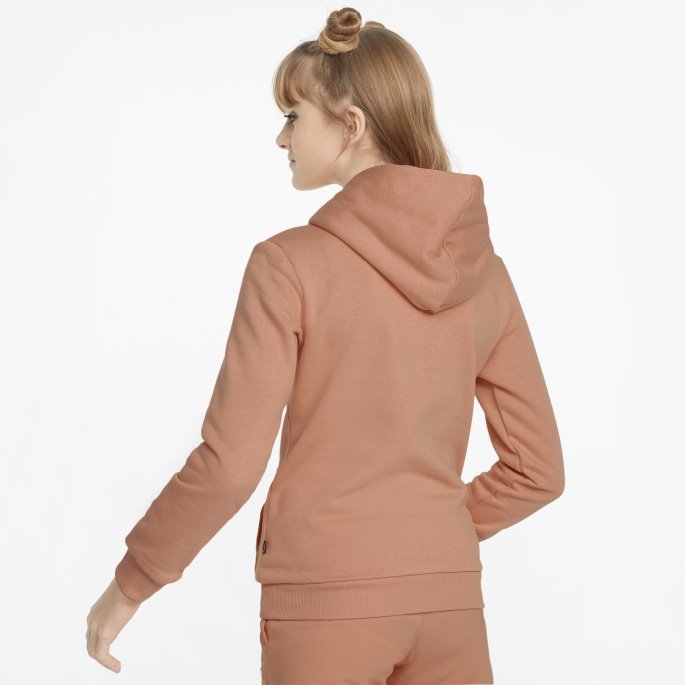 Puma På Salg Nødvendigheter Logo Ungdomshettegenser Fersken Rosa